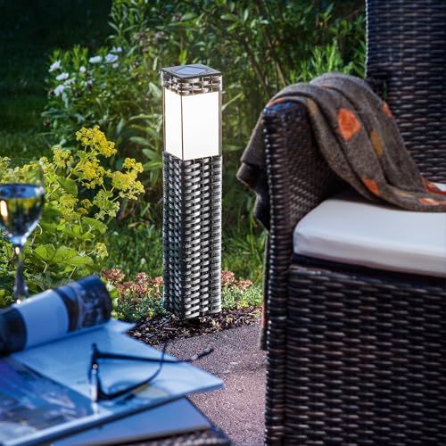 Esotec Solar Standleuchte Rattan, Höhe 50 cm, Lichtfarbe warmweiß 102073 - 2