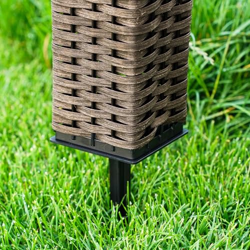 Esotec Solar Standleuchte Rattan, Höhe 50 cm, Lichtfarbe warmweiß 102073 - 3