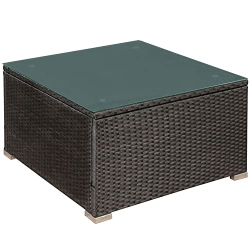 ArtLife Polyrattan Lounge Nassau schwarz | Gartenmöbel Set mit Ecksofa & Tisch | Bezüge in Grau | Sitzgruppe für Terrasse | Loungemöbel Gartenlounge - 6