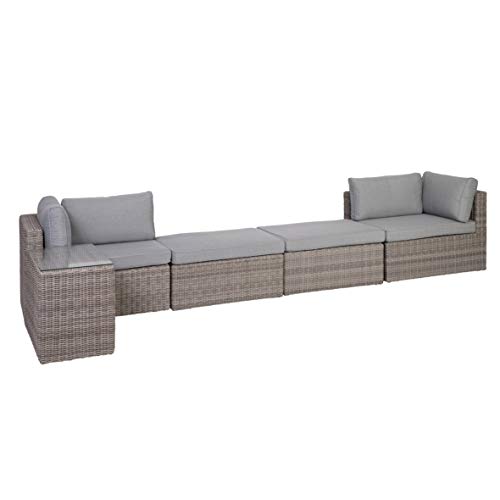 Greemotion Palma Rattan Lounge-Set, grau - 6
