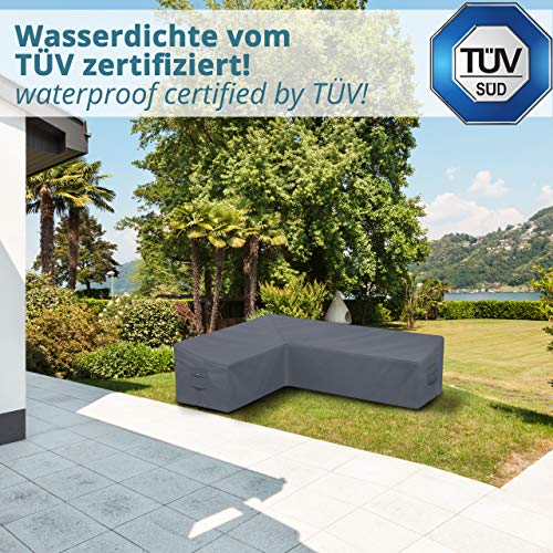 Abdeckung für L-Form Gartenmöbel & Loungemöbel 210x270x90cm Lounge Abdeckplane für L Form Gartenlounge - 4