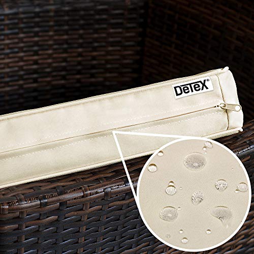 Deuba Poly Rattan Sitzgruppe 8 Stühle Stapelbar 7cm Dicke Auflagen Gartentisch Gartenmöbel Sitzgarnitur Garten Set Braun - 6