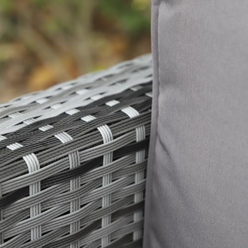 Enjoy Fit Rattan Polyrattan Lounge Sitzgruppe Garnitur Gartenmöbel aus 4 Sitze Sofa, Aufbewahrungsbox für Kissen - 3