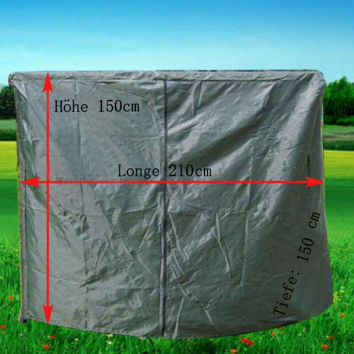 Hollywoodschaukel Gartenschaukel Moderne Gartenliege Outdoor Schaukelbank mit Liegefunktion 190x135x170cm JL10B - 4