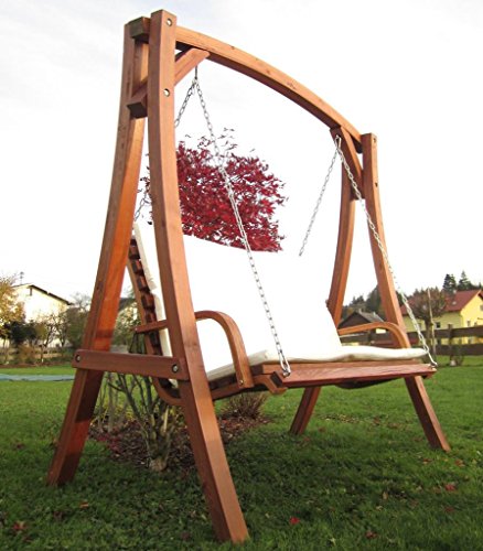 ASS Design Hollywoodschaukel Gartenschaukel Schaukel Holzschaukel Hollywood Swing aus Holz Lärche Modell KUREDO103OD - 8