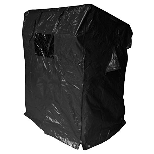 BRAST Strandkorb Deluxe 2-Sitzer XXL für 2 Personen 120cm breit mehrere Designs incl. Abdeckhaube Farbe Blau/Hellblau/Weiß gestreift Ostsee - 6