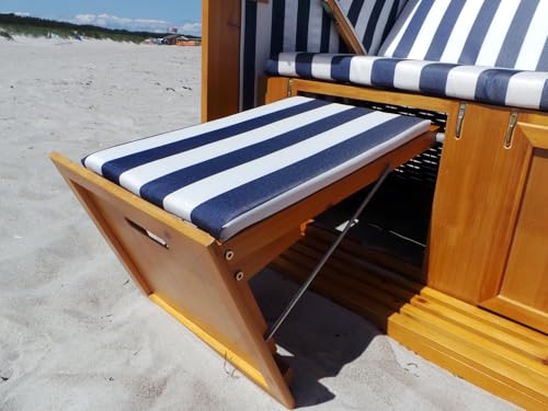Swing & Harmonie Strandkorb XL – 118cm Rügen Ostsee Sonneninsel Rattan Möbel Polyrattan (anthrazit) - 4