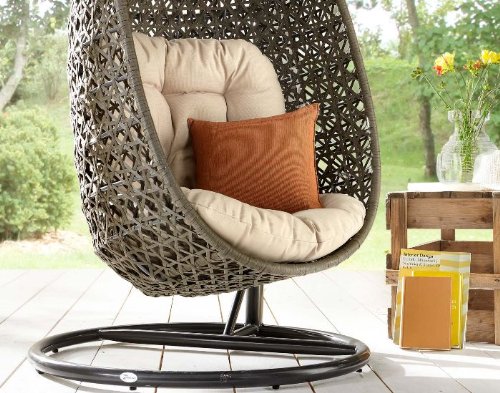 Destiny Cocoon Hängesessel Polyrattan Sessel Hängeschaukel Hängekorb (76323) - 3