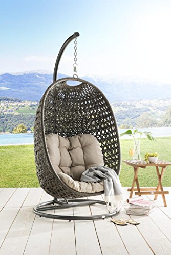 Destiny Cocoon Hängesessel Polyrattan Sessel Hängeschaukel Hängekorb (76323) - 5