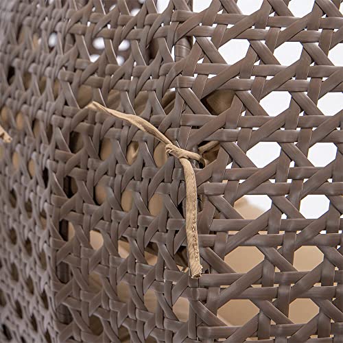 Home Deluxe – Polyrattan Hängesessel – Twin braun – inkl. Gestell, Sitz- und Rückenkissen | Hängestuhl Gartenschaukel Hängekorb - 8
