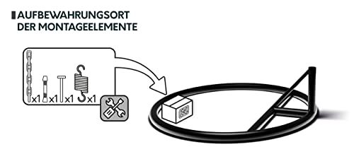 Mirjan24 Hängesessel mit Gestell und Kissen Boho, Outdoor Hängestuhl Hängekorb Hängeschaukel Hängesitz Stahlskelett (Grau) - 7