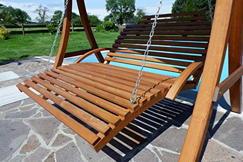 ASS Hängeliege Doppelliege Hollywoodliege aus Holz Lärche Macao-Lounger (ohne Gestell) - 2