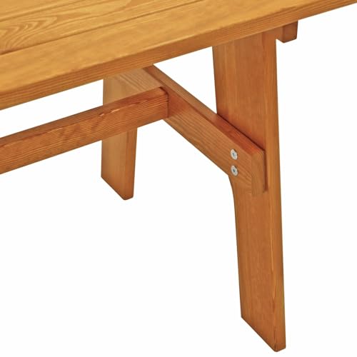DEGAMO Gartengarnitur Freital XXL 3-teilig 200cm, 2X Bank 200cm und 1x Tisch 70x200cm, Kiefer imprängiert - 7