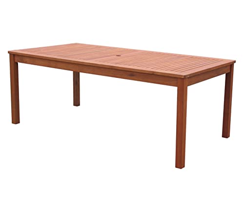 GRASEKAMP Qualität seit 1972 Gartentisch 160x90cm Natur Holztisch Tisch Gartenmöbel Eukalyptus - 2