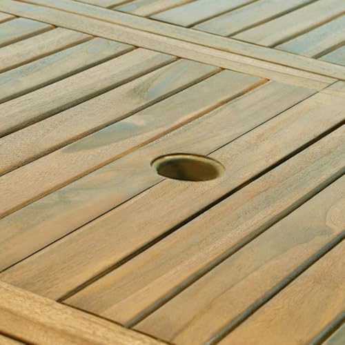 Casaria Sitzgruppe Vanamo 6+1 FSC®-zertifiziertes Eukalyptusholz klappbar 7-TLG Tisch Sitzgarnitur Holz Gartenmöbel Garten Set - 8