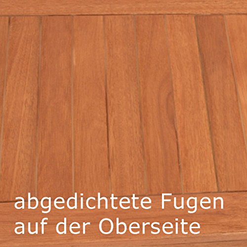 gartenmoebel-einkauf Kissenbox mit Deckel aus Eukalyptus Holz 88x45x45, FSC®-Zertifiziert - 4