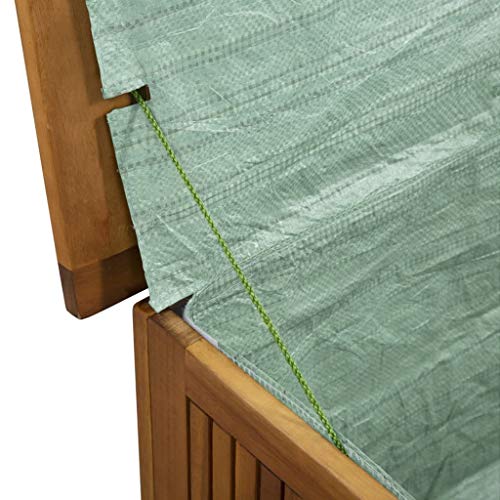 vidaXL Akazienholz Massiv Auflagenbox XL Kissenbox Gartenbox Gartentruhe Truhe - 6