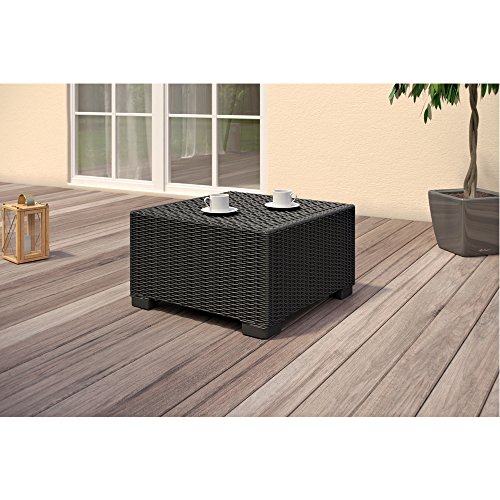 Allibert California Lounge Set Polyrattan Gartenmöbel Rattanoptik Sitzgruppe 4-teilig - 3