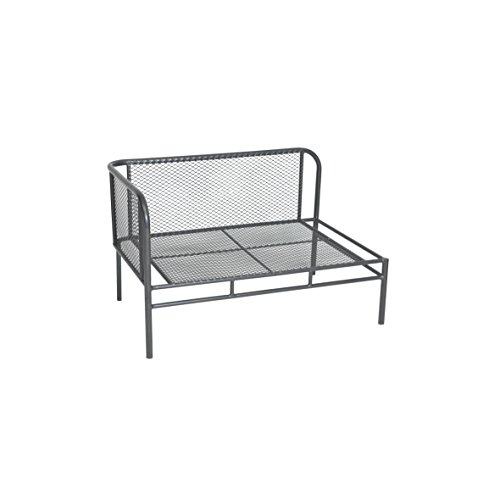 greemotion Loungeset Toulouse eisengrau/grau, Eckbank mit Tisch für In- und Outdoor, Bank mit Rückenverstellung, pflegeleichtes Streckmetallgestell, Sitzelemente einfach umzustellen, ca. 5 Sitzplätze - 5