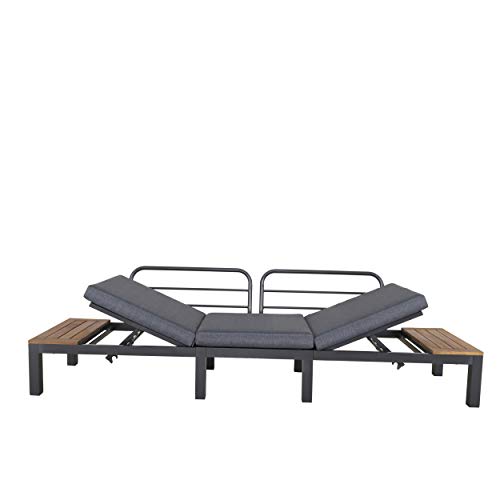 Chicreat Three-Seat Convertible Sofa with FSC Acacia Side Table, 270 x 78 x 86cm - 3