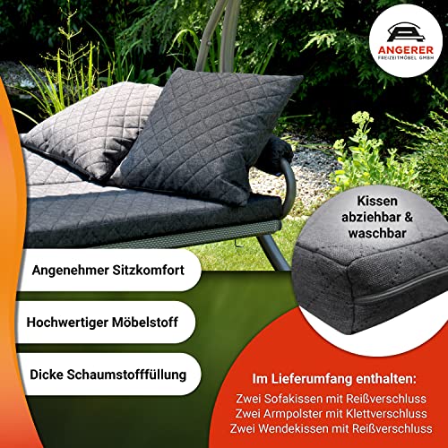 Angerer 441200/208/21 Elegance Joy Hollywoodschaukel Joy, Grau, 3-Sitzer - 2