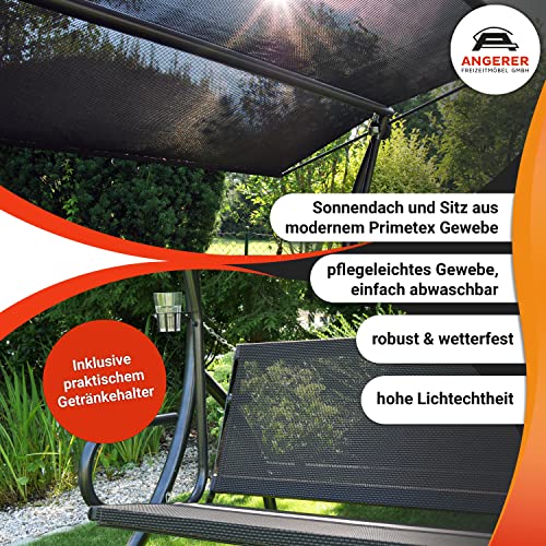 Angerer 441200/208/21 Elegance Joy Hollywoodschaukel Joy, Grau, 3-Sitzer - 4