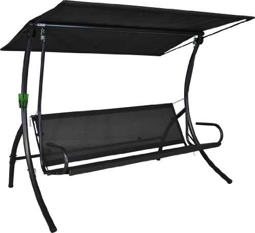 Angerer 441000/136/21 Elegance Style Hollywoodschaukel Style, Grau, 3-Sitzer - 3