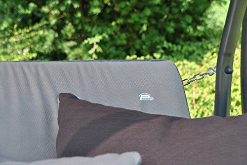 Angerer 441000/136/21 Elegance Style Hollywoodschaukel Style, Grau, 3-Sitzer - 4