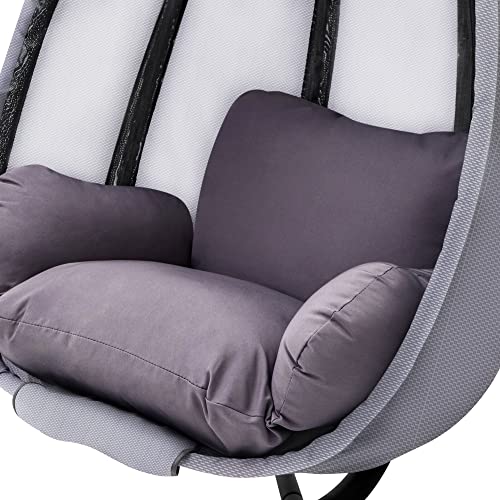 MCombo Hängesessel Hängestuhl Schaukel Korb inkl. Gestell Hängekorb Kissen 8072 - 7