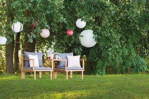 Greemotion 131827 Balkonmöbel-Set Dijon, Sitzgruppe aus Akazienholz FSC 100 %, Balkonset mit Tisch und zwei Stühlen, Gartenmöbel-Set inkl. Sitzkissen - 8