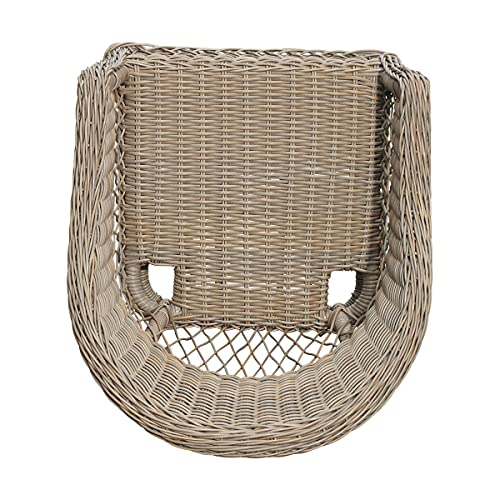 Green Spirit - Balkonmöbel-Set Bornholm - Braun-Grau, Polyrattan, für 2 Personen, Wetterfest, Sicherheitsglas - Bistro-Set, Balkon-Set mit 2 Stühlen, Tisch - 7