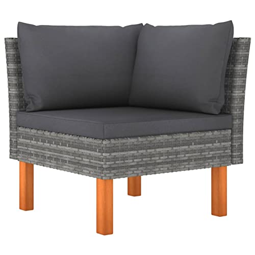 Festnight Lounge Gartenmöbel Set Loungemöbel Sofa Rattan Balkonmöbel Balkonlounge Outdoor Sitzbank Garten Gartenlounge Gartensofa Balkon Terrasse Terrassenmöbel Ecklounge - 7