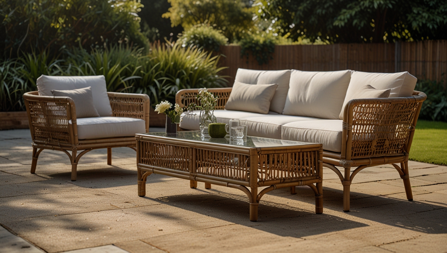 Verschiedene Rattan Gartenmöbel Stile im Vergleich